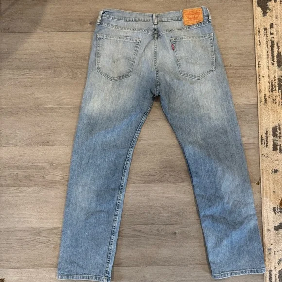 Levi's Men's 505 Original Fit 34x30 Blue Jeans 00505-2765 - Picture 4 of 7